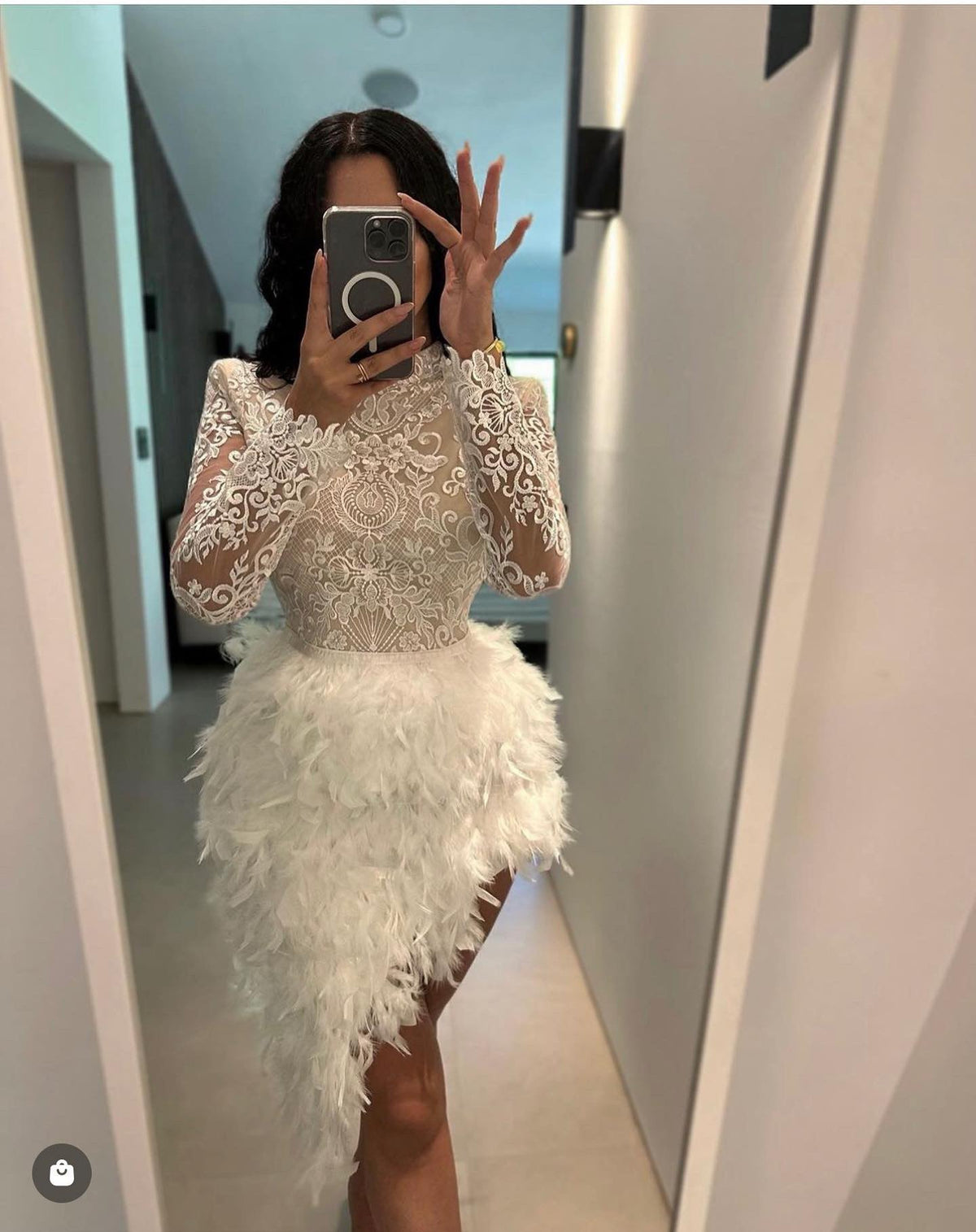 LADIES LUXE PEAELS BEADED SAMPLE DRESS