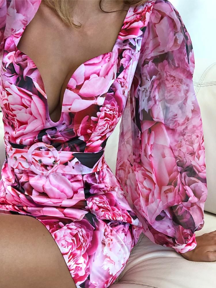 Pink dress, summer dress, body con dress, holiday dresses, event dresses, peonies print, peonies dress, rose print dress, flower dress, floral dresses, floral dresses asos, floral dresses Zara, belted dresses, fuchsia dress, long sleeve dress, cocktail dress, summer dress sale, trend 2021, trendy, floral, pink, hot pink, classy, cute, wedding summer, wedding guests, with sleeves, chic, summer occasion dress, best summer dress, floral print,aesthetic, outfit black girl, black girl summer, babygirl, fancy,